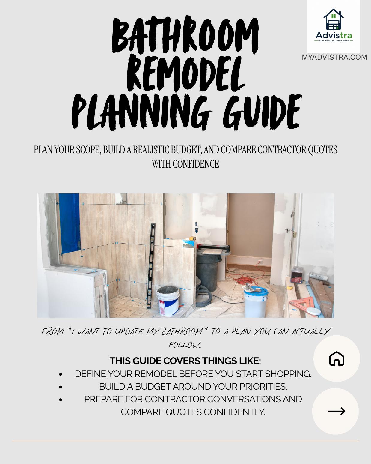 Bathroom Remodel Planning Guide cover